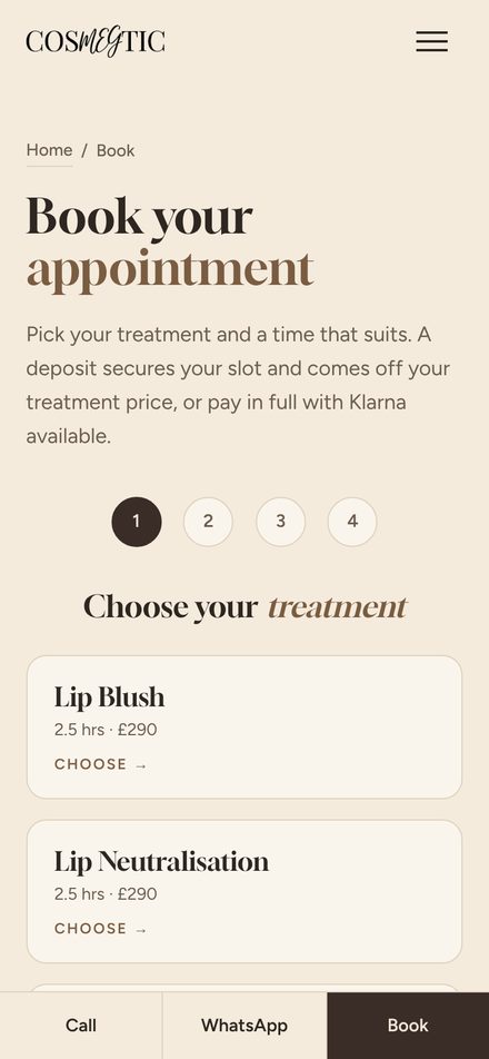 Cosmegtic — Booking
