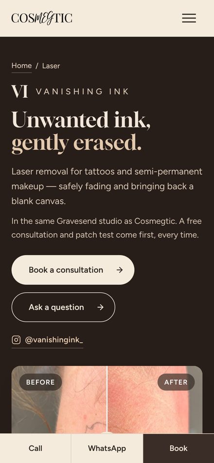 Cosmegtic — Vanishing Ink
