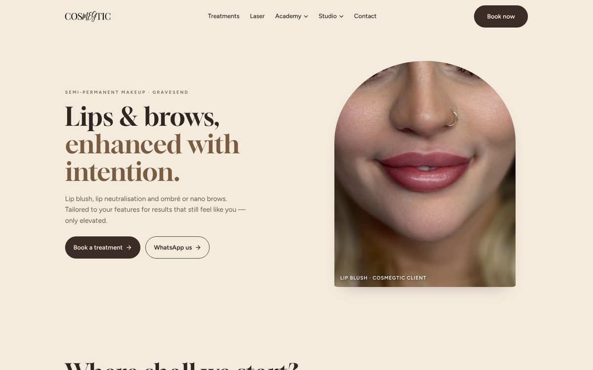 The Cosmegtic homepage