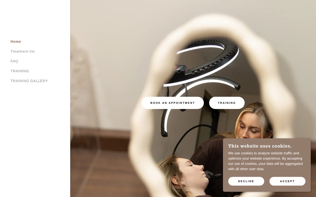 The old Cosmegtic site on GoDaddy